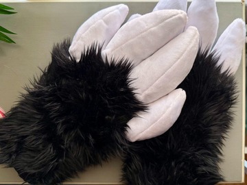Selling with online payment: Black/White Hand Paws