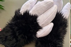 Selling with online payment: Black/White Hand Paws