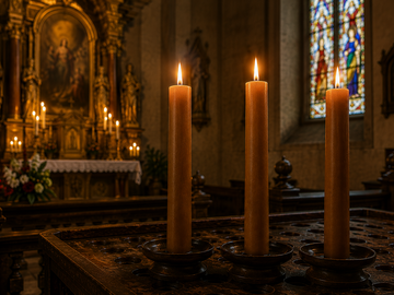 Selling: Three Blessed Prague Intention Candles