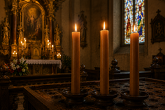 Selling: Three Blessed Prague Intention Candles