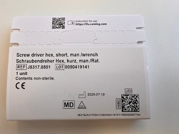 Nieuwe apparatuur: diverse Conelog implantaten en Screwdriver Hex