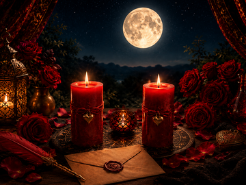 Selling:   Triple Deal –Full Moon Candle Spell , Reading & Erotic Letter