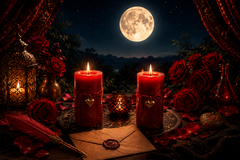 Selling:   Triple Deal –Full Moon Candle Spell , Reading & Erotic Letter