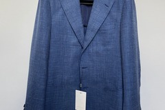 Selling with online payment: [EU][NO US TAX] NWT Suitsupply mid blue houndstooth jacket, 38L