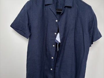 Selling with online payment: [EU][NO US TAX] NWT Suitsupply short sleeve linen shirt, size S