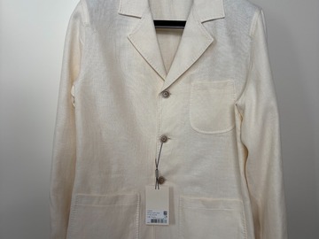 Selling with online payment: [EU][NO US TAX] NWT Suitsupply cream overshirt, size 38R