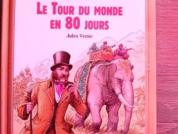 Vente: Le tour du monde en 80 jours - Jules Verne - Rouge et Or