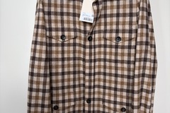Selling with online payment: [EU][NO US TAX] NWT Suitsupply brown checked overshirt, size 38R