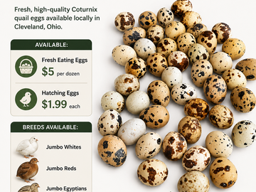 Selling with In-person Payment: Qutie Quails fresh and organic  quail eggs for sale