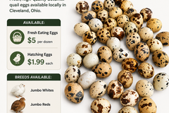 Selling with In-person Payment: Qutie Quails fresh and organic  quail eggs for sale