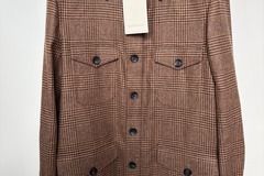 Selling with online payment: [EU][NO US TAX] NWT Suitsupply brown glen check overshirt, 36R