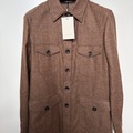 Selling with online payment: [EU][NO US TAX] NWT Suitsupply brown glen check overshirt, 36R