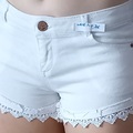 Vente: SHORT BLANC DENTELLE TAILLE 36