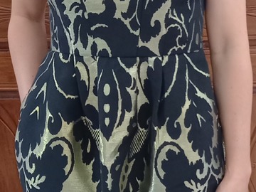 Vente: ROBE BUSTIER NOIRE ET OR