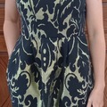 Vente: ROBE BUSTIER NOIRE ET OR
