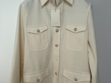 Selling with online payment: [EU][NO US TAX] NWT Suitsupply cream overshirt, size 36R