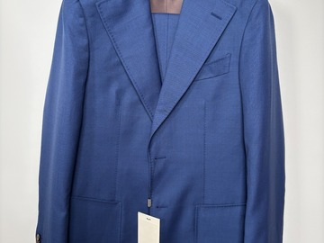 Selling with online payment: [EU][NO US TAX] NWT Suitsupply mid blue wide lapel suit, size 38R