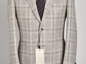 Selling with online payment: [EU][NO US TAX] NWT Suitsupply grey glen check suit, size 38R