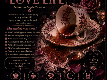 Selling: WHAT'S THE TEA ON YOUR LOVE LIFE?