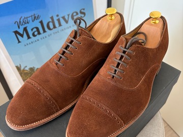 Selling with online payment: [EU][NO US TAX] Carlos Santos brown suede oxford shoes, size UK8