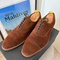 Selling with online payment: [EU][NO US TAX] Carlos Santos brown suede oxford shoes, size UK8