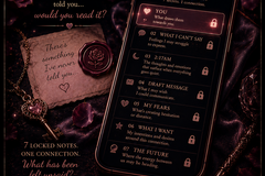 Selling: THEIR LOCKED NOTES- INTENSE AND DEEP LOVE READING