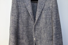 Selling with online payment: [EU][NO US TAX] NWT Lardini blue silk-linen summer jacket, 36R