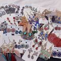 Bulk Lots: 200pairs of fashionable retro style exaggerated earrings