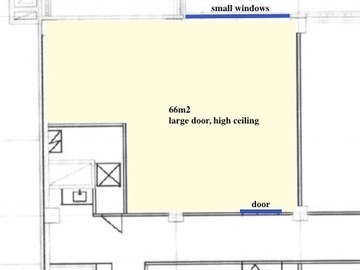 Renting out: 66m2 studio space in Herttoniemi