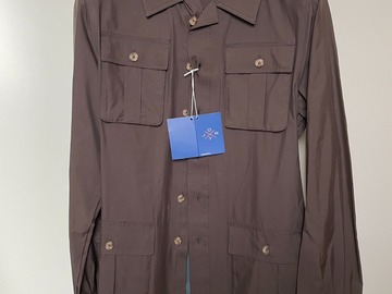 Selling with online payment: [EU][NO US TAX] NWT Suitsupply Jort brown 100% silk jacket, 36R