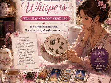 Selling: Tea Leaf Whispers- Tea Lead and Tarot Prediction reading
