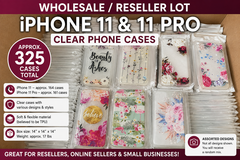 Bulk Lots: Approx. 325pc iPhone 11 & 11 Pro Clear Case Wholesale Reseller Lo