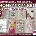 Bulk Lots: Approx. 325pc iPhone 11 & 11 Pro Clear Case Wholesale Reseller Lo