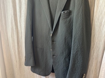 Selling with online payment: 38R Green Cotton Textured Havana by Subalpino