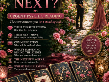 Selling: WHAT HAPPENS BETWEEN YOU NEXT- URGENT LOVE READING