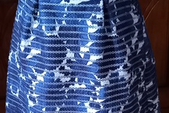 Vente: JUPE BLEU ET BLANCHE TAILLE 36