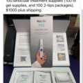 Selling with online payment: NuLids Pro device plus treatment supplies