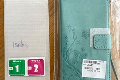 Selling: iPhone 15 plus case 10e, screen protect film 8e