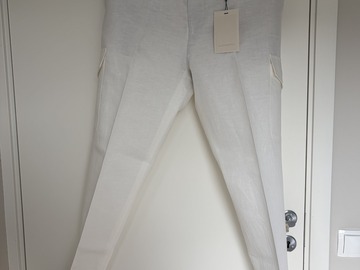 Selling with online payment: [EU][NO US TAX] NWT Suitsupply white linen trousers, size w32