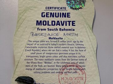 Selling: Moldavite Piece (1 - 1.5g) with Certificate  (UK Only)