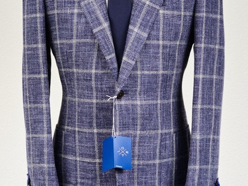 Selling with online payment: [EU][NO US TAX] NWT Suitsupply blue windowpane Jort jacket, 38R