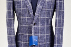 Selling with online payment: [EU][NO US TAX] NWT Suitsupply blue windowpane Jort jacket, 38R
