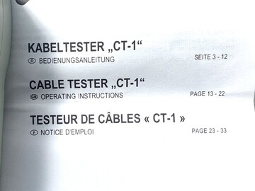 À vendre: Testeur de câble CT-1