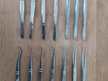 Gebruikte apparatuur: Carl Martin 795, weefselpincet, 14 stuks