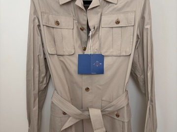 Selling with online payment: [EU][NO US TAX] NWT Suitsupply Jort beige 100% silk jacket, 36R