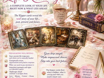 Selling: PREMIUM DELUXE KIPPER CARD LIFE READING- ONLY £18.88