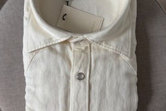Selling with online payment: [EU][NO US TAX] NWT Suitsupply cream western shirt, size 16/16.5