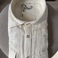 Selling with online payment: [EU][NO US TAX] NWT Suitsupply cream western shirt, size 16/16.5