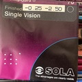 Selling with online payment: Sola Optical Uncut Single Vision Ophthalmic Lenses Misc Powers Ap
