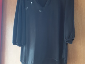 Selling: Black silk top